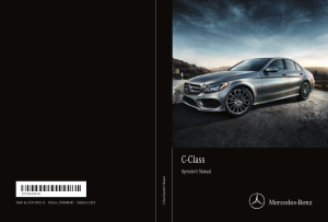 2015 Mercedes Benz C Class Sedan COMAND Operator Instruction Manual
